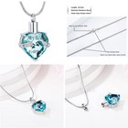Cremation Jewelry For Ashes For Dog Cat Urn Necklace Waterproof Pet Memorial    