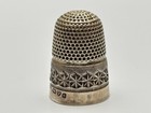 Antique Sterling Silver Thimble Size 8 Chester Henry Griffith   Sons Star Sewing