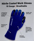Octogrip Nitrile Coated Work Gloves  18 Gauge  Breathable  6 Pairs