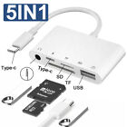 Usb C Hub Converter Type-c Adapter Sd tf Card Reader For Macbook Laptop Camera