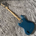  60s Lake Placid Blue Jazz Bass Electric Guitar Marcus 5 String Active Pickup