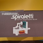 Farberware Spiraletti Fruit   Vegetable Countertop Spiralizer 3 Blades White