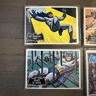 Lot  4  Different 1966 Topps Batman Black Blue Bat Cards Vg 16  17  32 43b