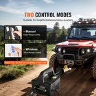 2-in-1 Portable Electric Hoist Power Winch 1100lbs Wireless Remote Control