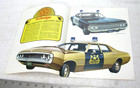 Vintage 1971 Dodge Police Car Brochure Original Polara Coronet Van Wagons
