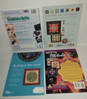 Lot 4 Foundation Piecing Quilt Books Paper Pieced Keepsake Quilts Circle Stars 