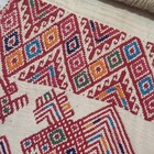 Stunning Antique Backstrap Loom Weaving W  Colorful Animal Geometric Guatemala