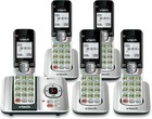 Vtech Cordless Phone System Cs6529-5    5 Handsets Answering Dect 6 0 Silver