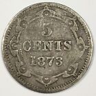 1873 Newfoundland 5 Cents - Obverse 1 - Good  g  Km 2 - 5594-pc