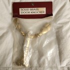 Vintage Solid Brass Lobster Door Knocker Architectural Hardware New