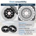 4 Pcs 2  8x8 Wheel Spacers 9 16  Studs For Bobcat Case Cat Skid Steer Loader
