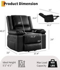 Power Lift Recliner Chair  Pu Leather  Heat   Massage  400lb Capacity