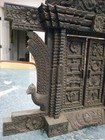 Wood Hand Carved Newar Window Door Wall Hanging Tibetan Nepal Collectible D  cor