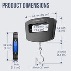 50kg 10g Digital Hanging Scale Portable Luggage Fishing Travel Weight Hook Lcd