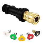 High Pressure Washer Gun Adapter 1 4  Spray Nozzle Adapter nozzle Tips  Black 