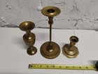 Vintage Antique Brass India Candle Holders