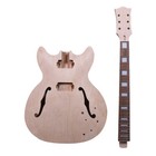 Electric Guitar Kit 22fret 24 75 Inch Neck Semi Hollow Body Mahogany