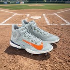 Men s Nike Alpha Huarache Elite Mid Baseball Cleats Gray Hv6879-001 Size 11 5