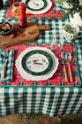 New Anthropologie Caroline Stoneware Holiday Dessert Plate- Dachshund