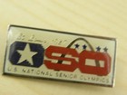 Vintage Us National Senior Olympics Pin 1987 St Louis Silver Tone Lapel Hat