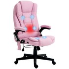 Heated Massage Office Chair-linen Executive Recliner  Adjustable High Back