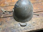 Original Wwii Imperial Japanese Helmet  With Liner   Strap Kanji Case Mark Kure