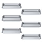 13 In  X 10 In  19 Gauge Quarter Size Aluminum Bun   Sheet Pan  Pack Of 6