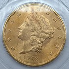 1903-p  20 Gold Liberty Double Eagle   Pcgs Ms64 Rattler Case  2225d