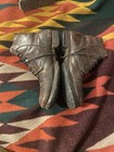 Original Vintage Ww2 Antique Us Army Military Leather Combat Boots Men   s 8 5d