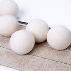 Wool Dryer Balls 6 Pack 3  New Zealand Wool Organic Fabric Softener - Xl