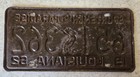 1962 Louisiana Pelican License Plate 651 362 - Rare All Original               
