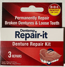 Dentemp Repair-it Denture Repair Kit - For Three Repairs Each  pack Of 3 Boxes 