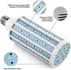3pack 300w Eq 5000lm Led Corn Light Bulb 168-chip 6000k E26 Cool Daylight Garage