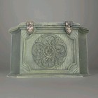 Vintage Sewing Box Max Klein Green With Handle And Removable Tray C-2015