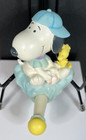 Vintage Hallmark Snoopy And Woodstock Pegged Towel Holder Baby Decor