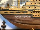 Vintage Beautiful Large Wooden Ship With Free Shipping