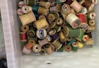 200  Vintage Wooden Wood Thread Spools    Crafts   sewing    Various Sizes