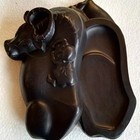 Handcarved Chengni Inkstone With Lid Calligraphy Ink Box Grinding Tool