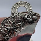 Vintage Silver Plated Ornate Floral Crumb Tray   Scraper Set