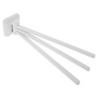  Swing Out Towel Rack For Bathroom Holder Wall Mounted Towel Rod With Hook 3-arm