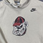 Georgia Bulldogs Hoodie Sweatshirt Mens M Beige Ncaa Football Nike Fleece