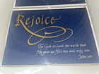 New Lot 2 Papyrus High Quality Gold Metallic Rejoice Christmas Greeting Cards