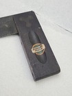 Vintage Stanley 6  Woodworkers Square W  Logo Label  Wood Handle   Brass