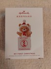 Hallmark Keepsake 2019 My First Christmas Jack In Box Bear Ornament New In Box