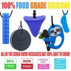 Sensory Chew Necklace For Boys  5 Pack Chew Necklaces For Kids With Autism  Adhd