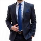 Men s Solid Color Woven Silk Necktie Pocket Square Handkerchief Set For Wedding