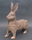 Antique Cast Iron Bunny Rabbit Doorstop Garden Decoration Lifesize