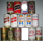 Pick Any 12 Vintage Metal Empty Bottom Opened Beer Cans---see All Pictures