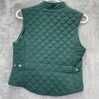 Pikeur Vest Women 12 Green Quilted    Equestrian Full Zip Riding Horse Competition