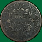 1802 Draped Bust Large Cent Very Good Vg Coin  Corrosion  42544